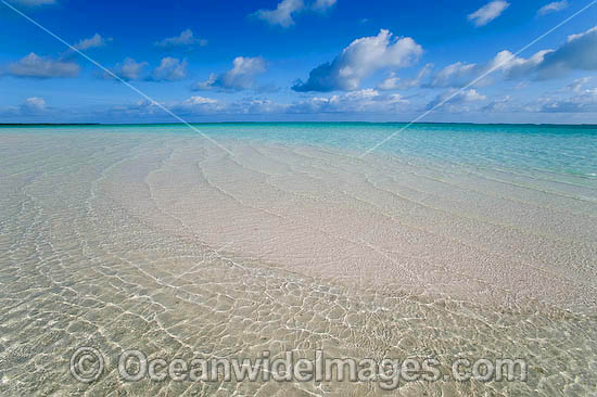 Tidal ripples beach Cocos Islands photo