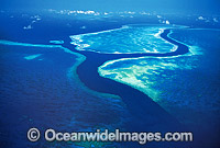 Aerial view of channel between Hook and Hardy Reef. Central Great Barrier Reef, Queensland, Australia