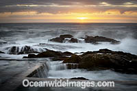 Coastal Seascape during sunrise. Bermagui, Sapphire Coast, New South Wales, Australia.