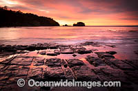 Sunrise over Pirates Bay. Tasman Peninsula, Tasmania, Australia