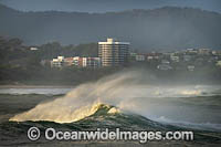 Crashing wave. Coffs Harbour, New South Wales, Australia.