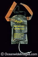 Shark repellent compound packet that was once used, unsuccessfully, to repel Sharks. Australia