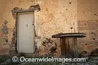 Door to an abandoned house in outback New South Wales, Australia