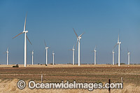 Wattle Point Wind Farm, near Edithburgh, York Peninsula, South Australia, Australia.