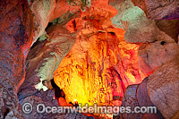 Capricorn Caves, showing an eroded limestone cavern. Situated near Rockhampton, Queensland, Australia