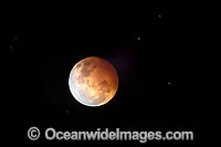 Super Blood Moon - total lunar eclipse. Date: 26th May, 2021. Coffs Harbour, Australia.