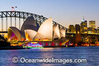 Sydney Harbour Bridge and City. Sydney, New South Wales, Australia.