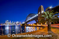 Sydney Harbour Bridge and City. Sydney, New South Wales, Australia.