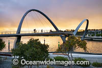 Elizabeth Quay pedestrian bridge, Perth, Western Australia.