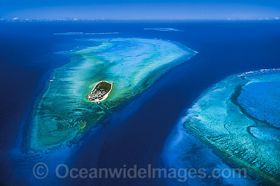 Aerial of Heron Island photo Aerial of Heron Island photo