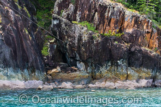 Spectacular rocky coastline during low tide at Hook Island, Whitsunday Islands, Queensland, Australia Photo - Gary Bell