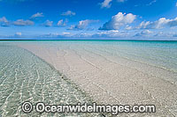 Tidal ripples tropical beach Cocos Islands Photo - Gary Bell
