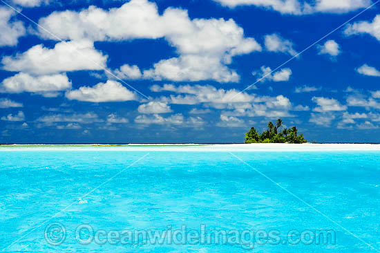 Tropical island setting, comprising coconut palm fringed island surrounded by crystal lagoon water. Cocos (Keeling) Islands, Indian Ocean, Australia Photo - Gary Bell Tropical island setting, comprising coconut palm fringed island surrounded by crystal lagoon water. Cocos (Keeling) Islands, Indian Ocean, Australia Photo - Gary Bell