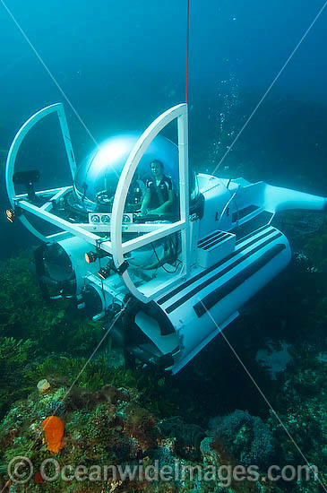 Ocean Pearl personal submarine, aka Seamobile. Rottnest Island, Perth, Western Australia. Manufactured by SEAmagine Hydrospace Ltd. Photo - Andy Murch