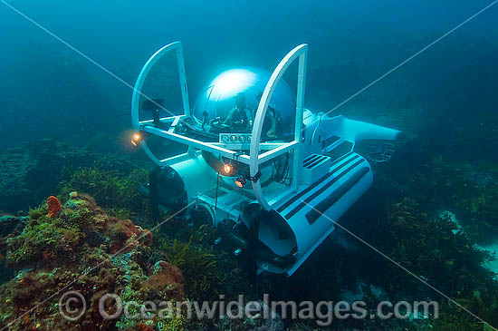 Submarine underwater reef photo