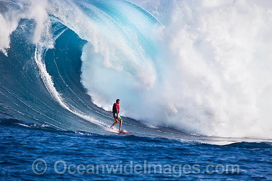 Tow-in surfer Hawaii photo