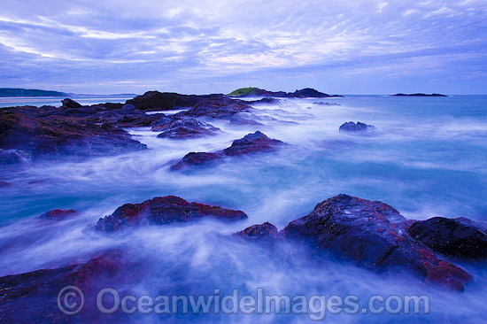 Coastal Seascape at dusk. Sawtell, New South Wales, Australia. Photo - Gary Bell Coastal Seascape at dusk. Sawtell, New South Wales, Australia. Photo - Gary Bell