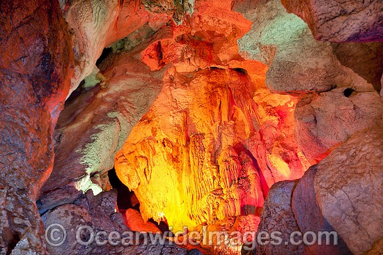Capricorn Caves showing limesone cavern photo