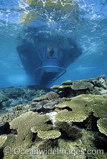 Semi-submersible at Heron Island photo