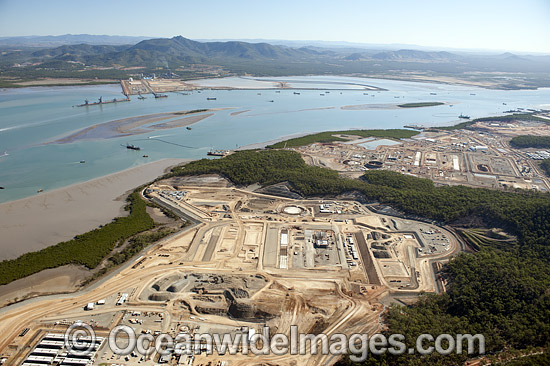 Curtis Island Natural Gas plant photo Curtis Island Natural Gas plant photo
