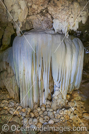 Skulls in Cave photo