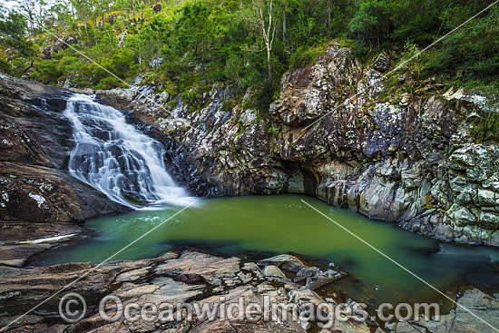 Cedar Creek Falls, situated in Cedar Creek Gorge in Tamborine National Park, Near Mount Tamborine, south-east Queensland, Australia. Photo - Gary Bell