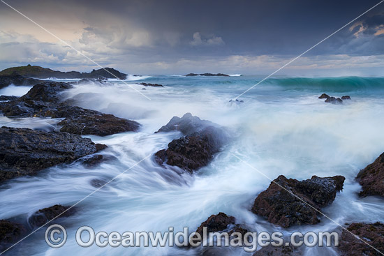 Sawtell Seascape at sunset photo