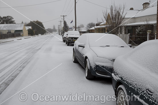 Guyra covered in snow photo Guyra covered in snow photo