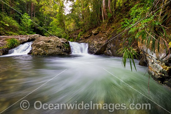 Magic Pools, situated in rainforest in the Orara Valley, near Coffs Harbour, New South Wales, Australia. Photo - Gary Bell
