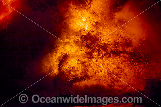 Volcano Lava flow photo