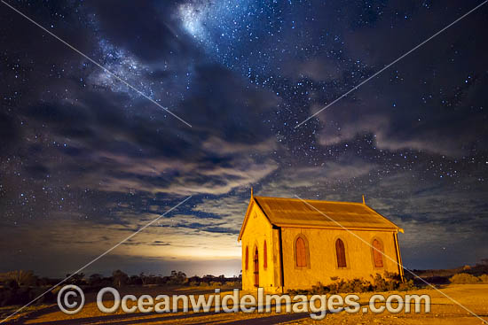 Milky Way and Historic Church photo Milky Way and Historic Church photo