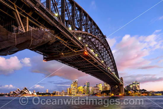 Vivid Sydney Harbour Bridge photo
