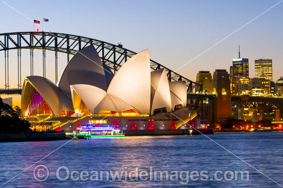 Vivid Sydney Harbour Bridge photo