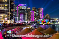 Vivid Sydney City buildings Photo - Gary Bell