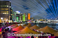 Vivid Sydney City buildings Photo - Gary Bell