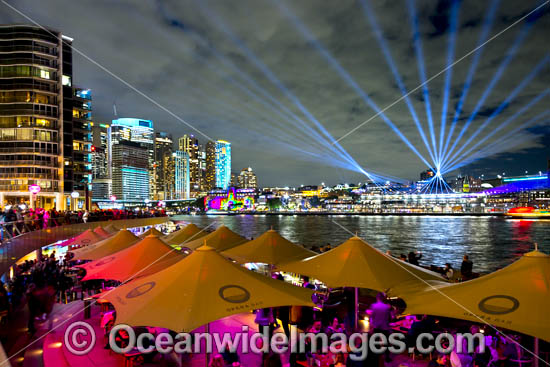 Vivid Sydney City buildings photo