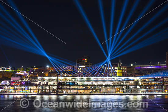 Sydney City buildings decorated in video light during Vivid Sydney's 2017 festival of light, music and ideas. Sydney, New South Wales, Australia. Photo - Gary Bell Sydney City buildings decorated in video light during Vivid Sydney's 2017 festival of light, music and ideas. Sydney, New South Wales, Australia. Photo - Gary Bell