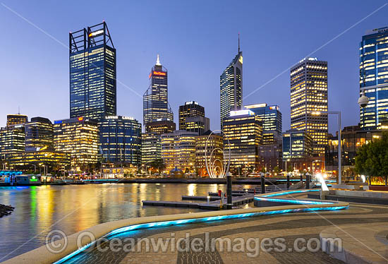 Elizabeth Quay and Perth City, Western Australia. Photo - Gary Bell Elizabeth Quay and Perth City, Western Australia. Photo - Gary Bell