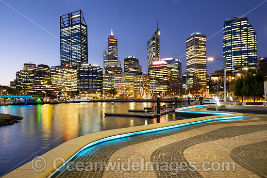 Elizabeth Quay and Perth City, Western Australia. Photo - Gary Bell Elizabeth Quay and Perth City, Western Australia. Photo - Gary Bell
