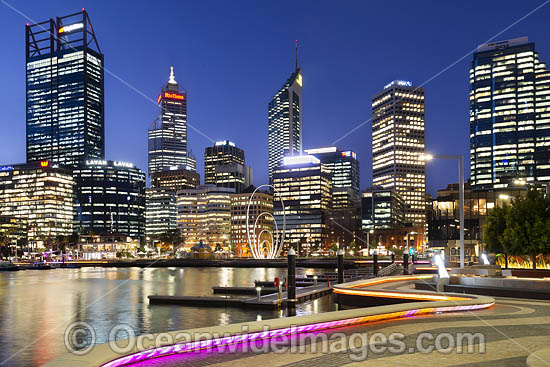Elizabeth Quay and Perth City, Western Australia. Photo - Gary Bell Elizabeth Quay and Perth City, Western Australia. Photo - Gary Bell