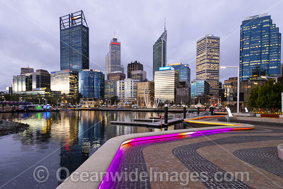 Elizabeth Quay and Perth City, Western Australia. Photo - Gary Bell Elizabeth Quay and Perth City, Western Australia. Photo - Gary Bell