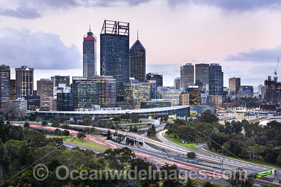 View of Perth City from Kings Park. Perth, Western Australia. Photo - Gary Bell View of Perth City from Kings Park. Perth, Western Australia. Photo - Gary Bell