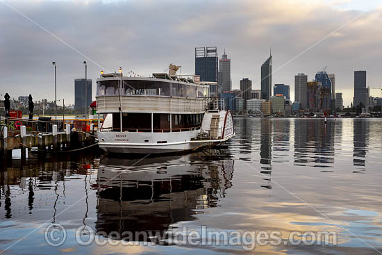 Paddle Steamer PS Decoy, on the Swan River, South Perth, Western Australia. Photo - Gary Bell