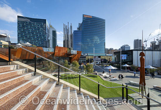 Yagan Square, Perth City, Western Australia. Photo - Gary Bell Yagan Square, Perth City, Western Australia. Photo - Gary Bell