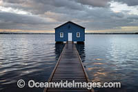 Blue Boat House Photo - Gary Bell