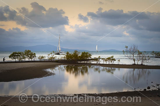 Port Douglas estuary during sunset hour. Queensland, Australia. Photo - Gary Bell Port Douglas estuary during sunset hour. Queensland, Australia. Photo - Gary Bell