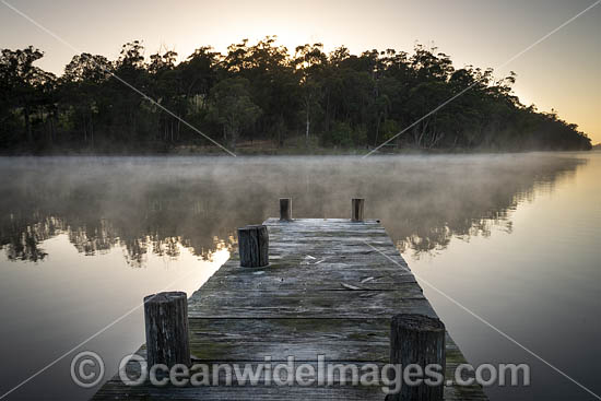 Misty Wallaga Lake photo