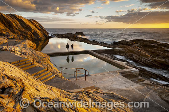 Coastal Seascape, sunrise at Blue Pools, Sapphire Coast, Bermagui, New South Wales, Australia. Photo - Gary Bell Coastal Seascape, sunrise at Blue Pools, Sapphire Coast, Bermagui, New South Wales, Australia. Photo - Gary Bell