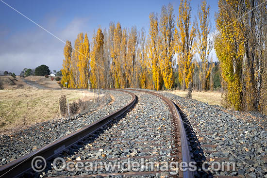 Country railway line photo