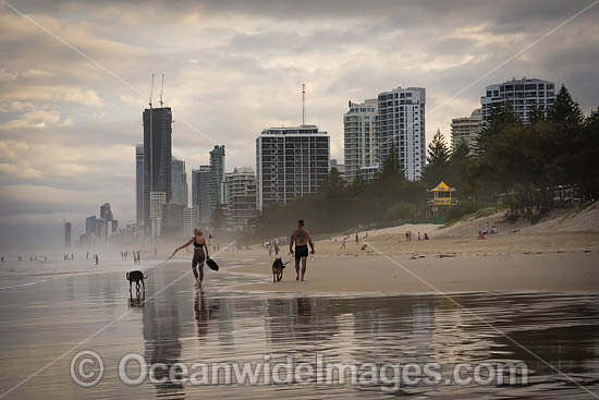 Surfers Paradise beach and city. Gold Coast, Queensland, Australia. Photo - Gary Bell